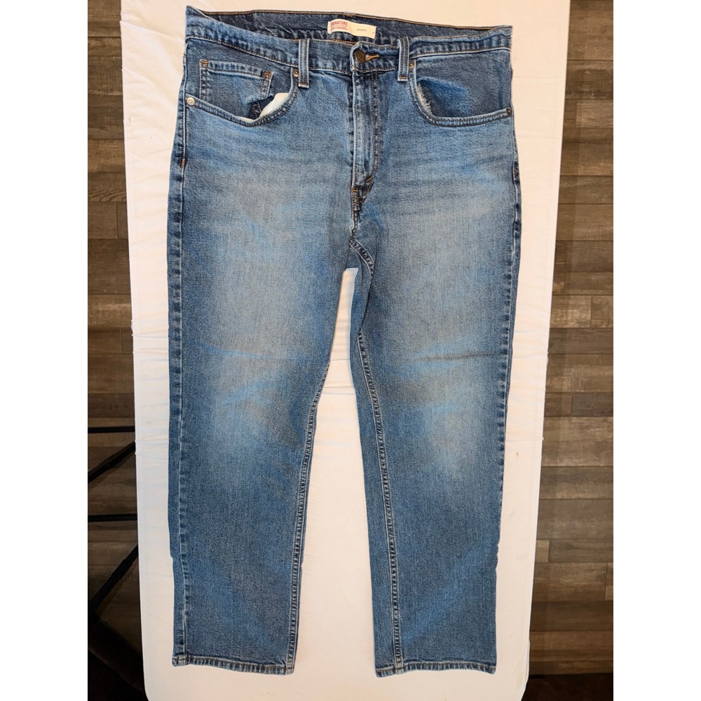 Signature by Levi Strauss Mens Athletic Fit Jeans Blue W34 L30 94551-0169